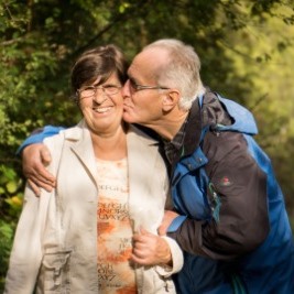 Couple reviewing Medicare paperwork during a qualifying life event